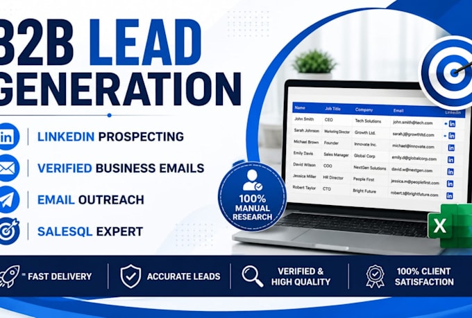 do b2b leadgeneration and linkedin emailoutreach